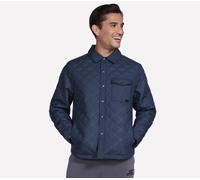 Skechers GO SHIELD Altitude Bonded Veste en Gris Anthracite/Bleu Marine, Pointure Petit