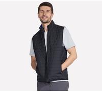 Skechers GO SHIELD Cozy Fit Altitude Reversible Vest en Noir/Bleu Royal, Pointure XL