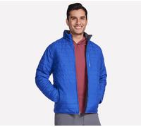 Skechers GO SHIELD Cozy Fit Altitude Reversible Veste en Bleu, Pointure Moyen