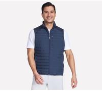 Skechers GO SHIELD Cozy Fit Hybrid Vest en Gris Anthracite/Bleu Marine, Pointure Moyen