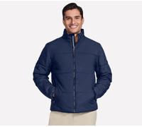 Skechers GO SHIELD Cozy Fit Traverse Down Veste en Gris Anthracite/Bleu Marine, Pointure Moyen