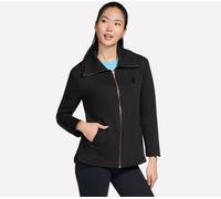 Skechers GO SNUGGLE Tunic Full Zip Veste en Noir, Pointure Moyen