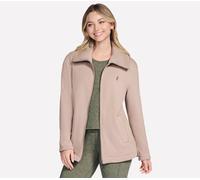 Skechers GO SNUGGLE Tunic Full Zip Veste en Taupe/Brun, Pointure XS