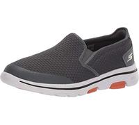 Skechers Go Walk 5 Apprize Baskets Enfiler Homme Gris (Charcoal Textile/synthetic/white Trim Charcoal) 49 EU