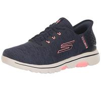 Skechers Go Walk 5 Relaxed Fit Chaussures de golf à enfiler pour femme, Bleu marine/rose, 36.5 EU