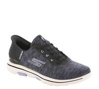 Skechers Go Walk 5 Relaxed Fit Chaussures de Golf à Enfiler pour Femme, Noir/Lavande, 39 EU