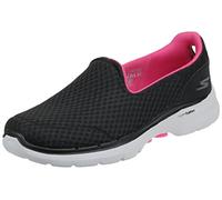 Skechers Go Walk 6 Big Splash Sneaker Femme Black Textile/pink Trim 35 EU