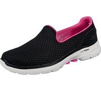 Skechers Go Walk 6 Big Splash Sneaker Femme Black Textile/pink Trim 38 EU