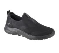 Skechers GO Walk 6 Homme Noir - Baskets Synthétiques à Lacets Talon Plat 42
