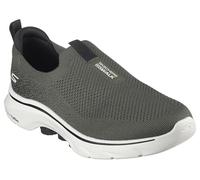 Skechers Homme Go Walk 7 Basket, Olive and Black Textile, 48 EU