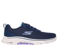 Skechers GO WALK 7 - Kaylor Chaussures Moyen Width en Bleu Marine/Violet, Pointure 36, Vegan, Lavable en machine