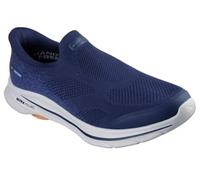 Skechers Baskets GO WALK 8 Pelayo Homme Bleu marine/Orange Vegan Lavable en machine
