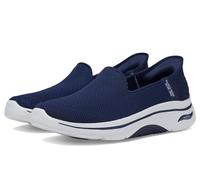 Skechers Go Walk Arch Fit 2.0 Delara Chaussures Mains Libres pour Femme, Bleu Marine/Blanc, 38.5 EU