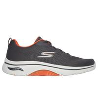 Skechers GO WALK Arch Fit 2.0 - Idyllic 2 Chaussures Moyen Width en Gris Anthracite/Orange, Pointure 48, Lavable en machine