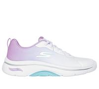 Skechers GO WALK Arch Fit 2.0 - Meredith Chaussures Moyen Width en Blanc/Lavande, Pointure 38.5, Vegan, Lavable en machine
