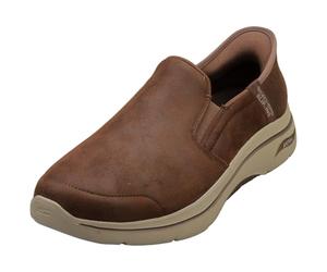 Skechers Go Walk Arch Fit 2.0 Quest Textile Baskets pour homme Marron, marron, 46 EU