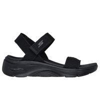 Skechers GO WALK Arch Fit 2.0 Sandal - Annie Chaussures Moyen Width en Noir, Pointure 36, Vegan, Lavable en machine