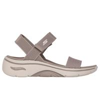 Skechers GO WALK Arch Fit 2.0 Sandal - Annie Chaussures Moyen Width en Taupe, Pointure 36, Vegan, Lavable en machine