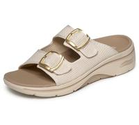 Skechers Sandales Go Walk Arch Fit 2.0 ChloeSlide beige pour femme 38,5 EU