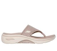 Skechers GO WALK Arch Fit 2.0 Sandal - Carrie Chaussures Moyen Width en Taupe, Pointure 38, Vegan, Lavable en machine