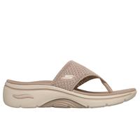 Skechers GO WALK Arch Fit 2.0 Sandal - Carrie Chaussures Moyen Width en Taupe, Pointure 39, Vegan, Lavable en machine