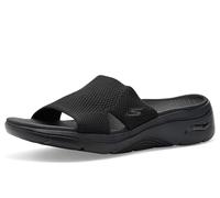 Skechers GO WALK ARCH FIT 2.0 SANDAL, Sandale glissante Femmes, Black,