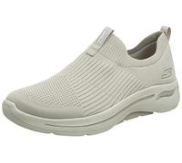 Skechers Go Walk Arch Fit, Baskets Femme, Taupe Textile/Trim, 40 EU