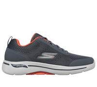 Skechers GO WALK Arch Fit - Idyllic Chaussures Moyen Width en Gris Anthracite/Orange, Pointure 39.5