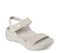 Skechers Go Walk Arch Fit Sandales polies pour femme, naturel, 38 EU