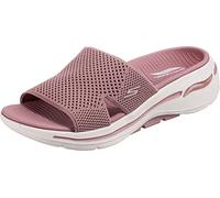 Skechers Go Walk Arch Fit Slide en tricot, rose, 42 EU