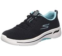 Skechers Go Walk Arch Fit Unify Baskets pour Femme, Noir/Bleu, 9 Wide