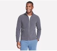 Skechers GO WALK Everywhere Full Zip Veste en Noir/Gris Anthracite, Pointure Moyen