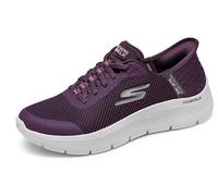 Skechers Go Walk Flex Baskets à Enfiler Mains Libres pour Femme, Bordeaux, 40 EU