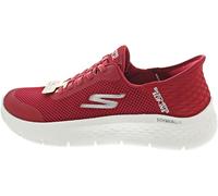 Skechers Go Walk Flex Baskets à enfiler mains libres pour femme, Rouge, 38 EU