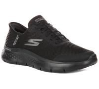Skechers Go Walk Flex Baskets A Lacets En Maille Pour Homme En Noir EU 36-42