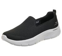 Skechers GO Walk Flex Ocean Sunset, GO Walk Flex OCÉAN Coucher DE Soleil, Black Textile/White Trim,