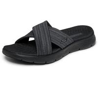 Skechers GO WALK FLEX SANDAL IMPRESSED, Sandale glissante Femmes, Black,