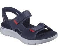 Skechers Go Walk Flex Sandales de sport mains libres pour homme, bleu marine/rouge, 43 EU