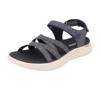Skechers Femme Sandales Go Walk Flex Sunshine, Tissu Bleu Marine, 39 EU