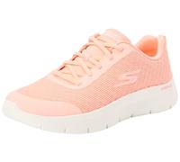 Skechers Femme GO Walk Flex Viva, Bordure Textile Rose Vif, 37.5 EU