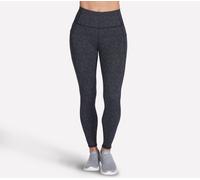 Skechers GO WALK Full Length High-Waisted Daisies Legging en Gris Acier/Noir, Pointure Moyen