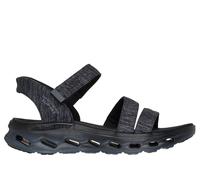 Skechers GO WALK Glide-Step 2.0 Sandal - Giselle Chaussures Moyen Width en Noir/Gris, Pointure 35, Vegan, Lavable en machine