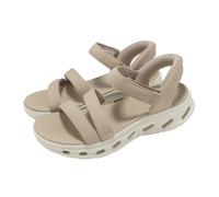 Skechers Go Walk Glide-Step 2.0 Sandal Slip-Ins Taupe Women Sandal 141269-TPE