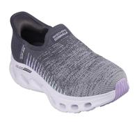 Skechers Go Walk Glide Step 2.0 Venus Baskets à enfiler mains libres pour femme, Gris anthracite/lavande, 38.5 EU