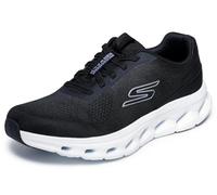 Skechers GO Walk Glide-Step 2.0 VIC Baskets pour Homme, Textile Noir/Bordure Blanche, Pointure 45