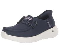 Skechers Go Walk Joy Chaussures décontractées à enfiler pour femme avec bout mocassin, Bleu marine/lavande, 38 EU