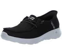 Skechers Go Walk Joy Chaussures décontractées à Enfiler pour Femme avec Bout Mocassin, Noir/Blanc, 37 EU