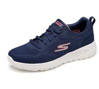 Skechers Go Walk Joy Violet Baskets pour Femme, Bleu Marine/Rose, 39 EU