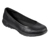 Skechers Go Walk Lite-Gem, Ballerines Bout fermé Femme, Noir (Black Textile/Trim Bbk) ,36.5 EU