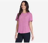 Skechers GO WALK Luxe Rib T-shirt en Rose, Pointure Grand